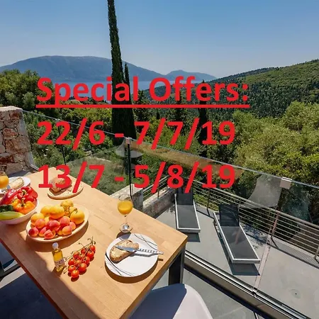 Villa Agata Art Sea View Private Pool Fiskardo Kefalonia *